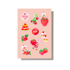 Strawberry Shortcake Sticker Sheet